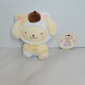 Miniso, Sanrio Characters Play With Kittens Series- Pompompurin Plush Pendant